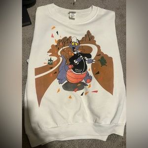 Vintage Disney Figment Exercise Crewneck Sweatshirt RARE 1980s, Size M